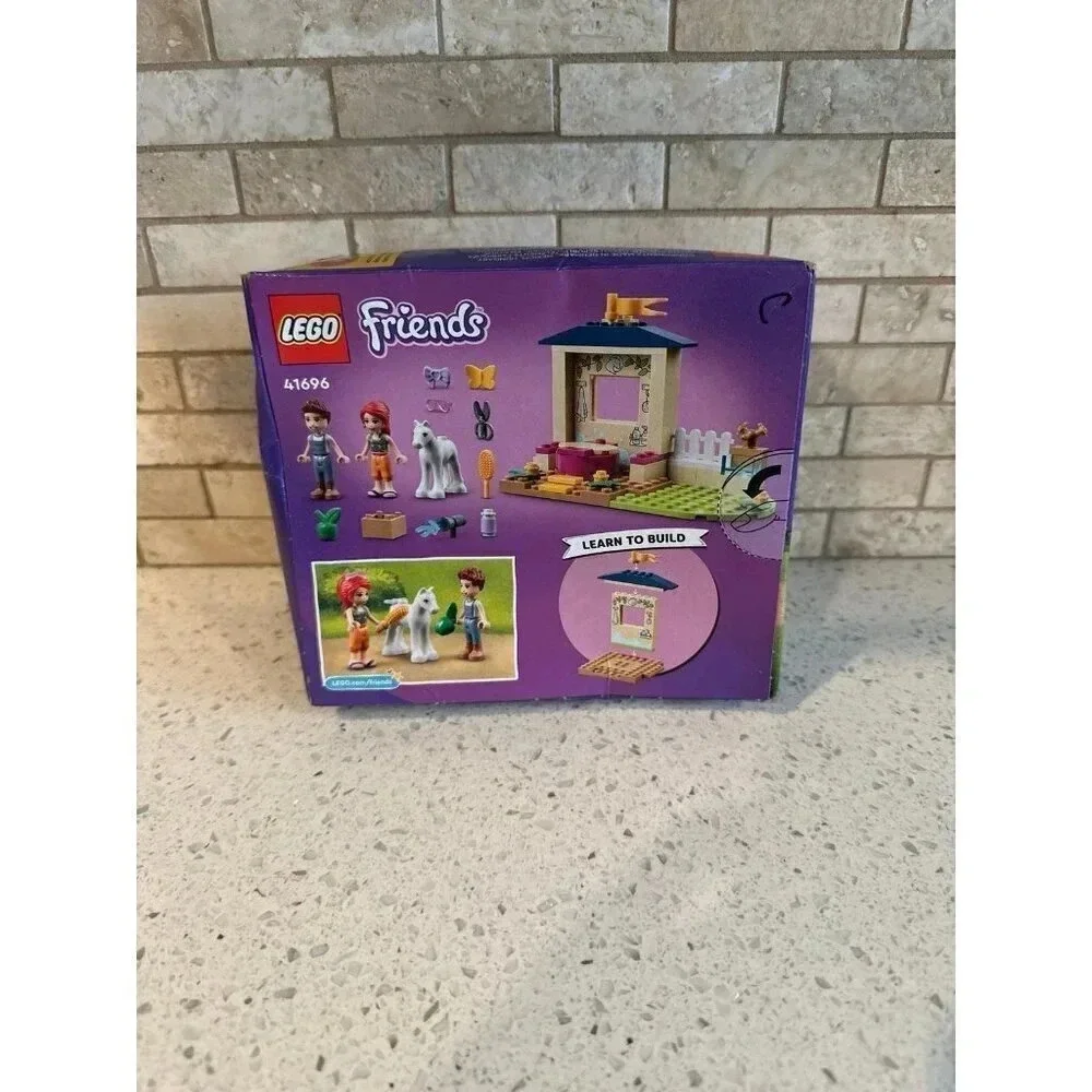 LEGO Friends Pony-Washing Stable 41696 Horse Toy‎ w/ Mia Mini- Doll New 120